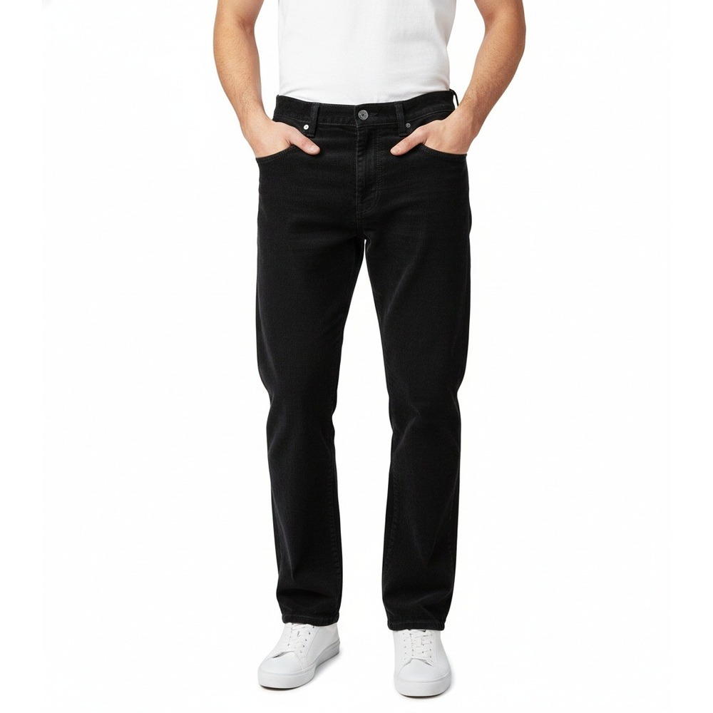 Dockers Corduroy Pants Men's 38x34 Black Straight Fit Flat Front‎ Chino 5 Pocket